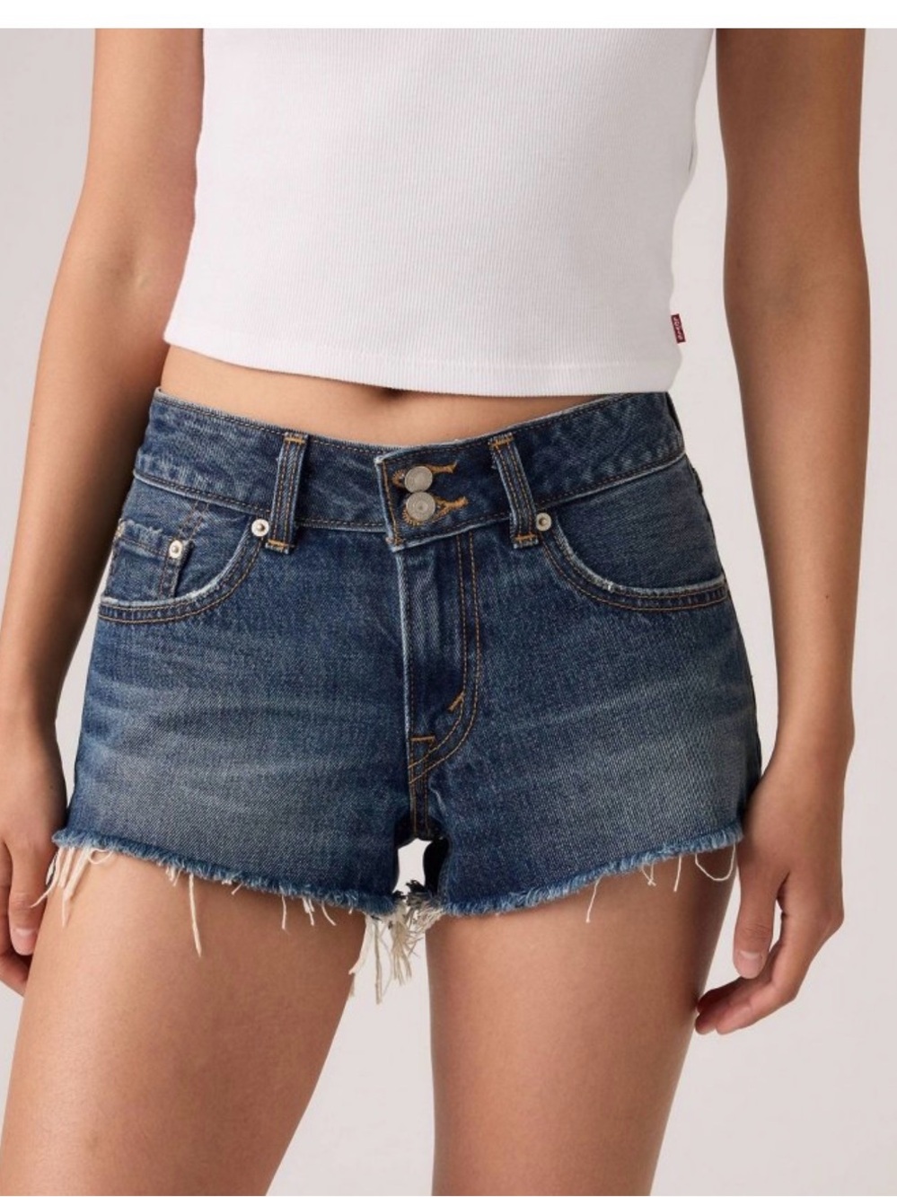 Levi’s Women’s Superlow Loose Denim Shorts – Size 33